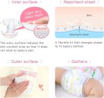 Merries Diapers Size Medium (13-24 lbs) 64 Counts – Baby Diapers Tape Type Bundle with Americas Toys Wipes Safe Materials, Indicator Prevents Leakage, Ultra-Soft for Tummy Packaging May Vary - Image 6